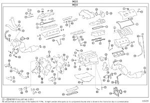 Engine Overhaul Gasket Kit 04111-F4010 for Toyota Tundra