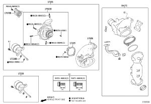 Turbocharger 17201-36020 for Toyota Highlander