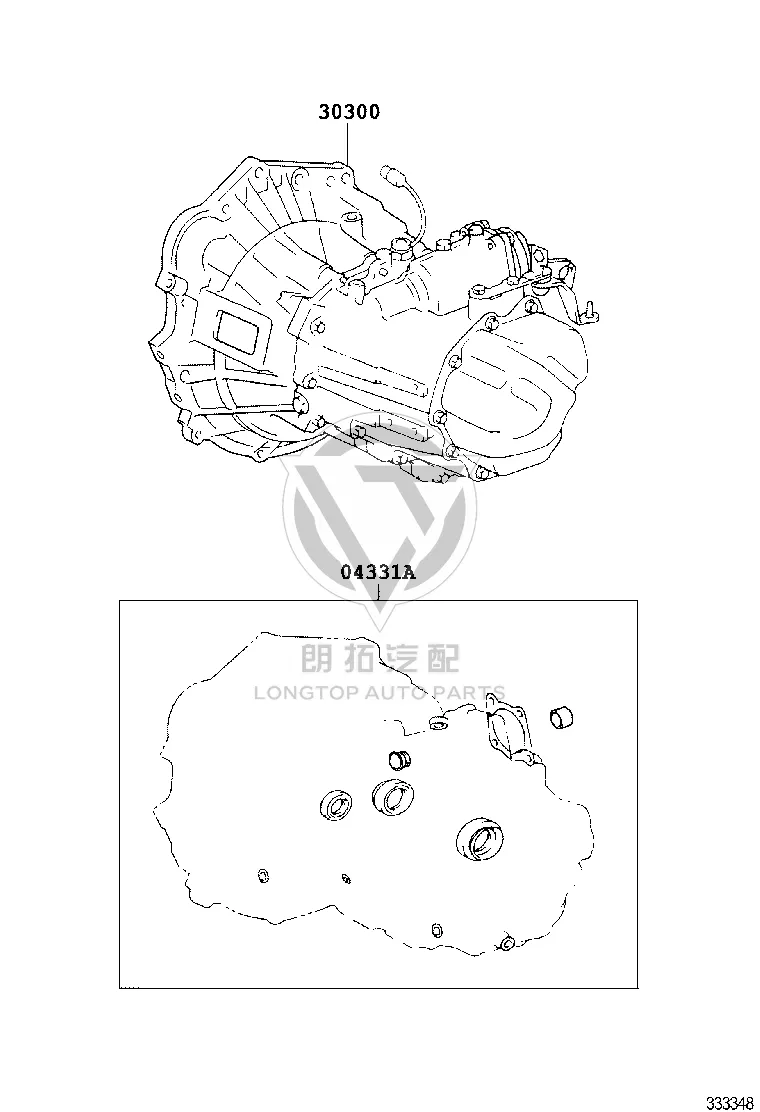 Transmission assembly 30300-12E12 for Toyota Corolla