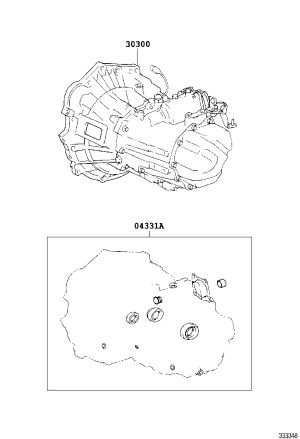 Transmission assembly 30300-12E12 for Toyota Corolla