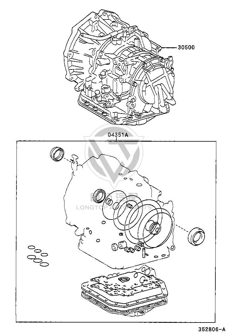 Transmission Repair Kit 04351-20120 for Toyota Corolla