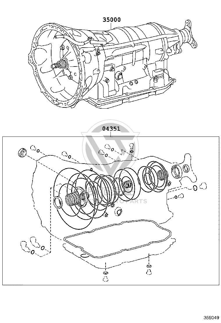 Transmission Overhaul Kit 04351-53150 for Toyota Crown