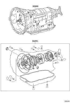 Transmission Overhaul Kit 04351-53150 for Toyota Crown