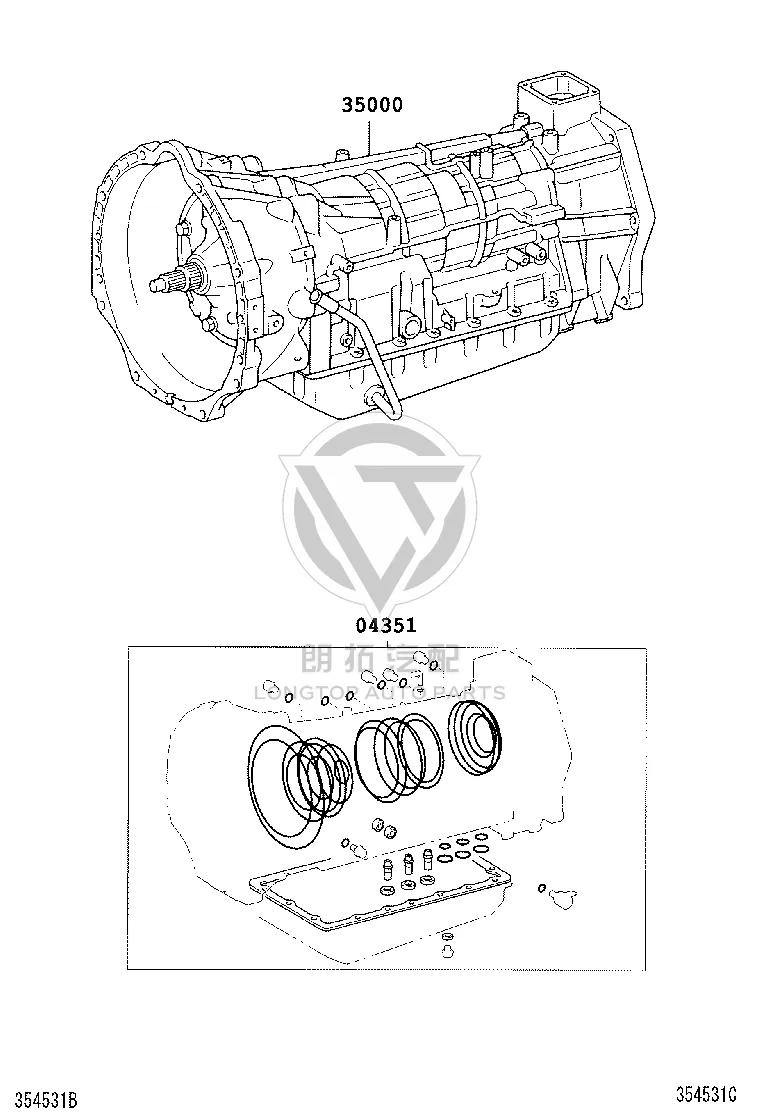 Transmission Repair Kit 04351-60210 for Toyota Land Cruiser