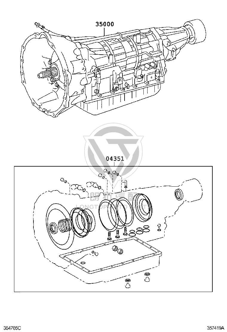 Transmission Repair Kit 04351-60470 for Toyota 4RUNNER
