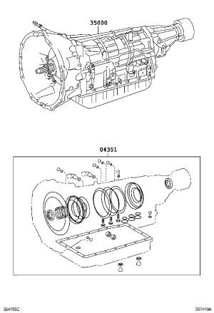 Transmission Repair Kit 04351-60470 for Toyota 4RUNNER