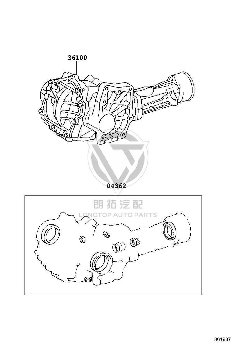 Transfer Case Overhaul Kit 04362-33020 for Toyota Sienna