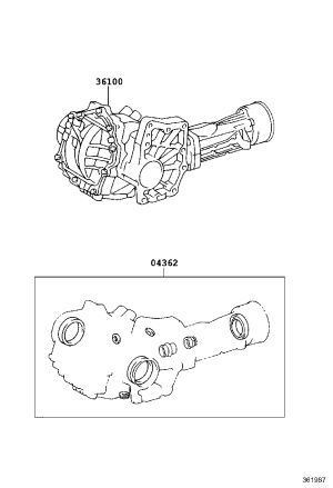 Transfer Case Overhaul Kit 04362-33020 for Toyota Sienna