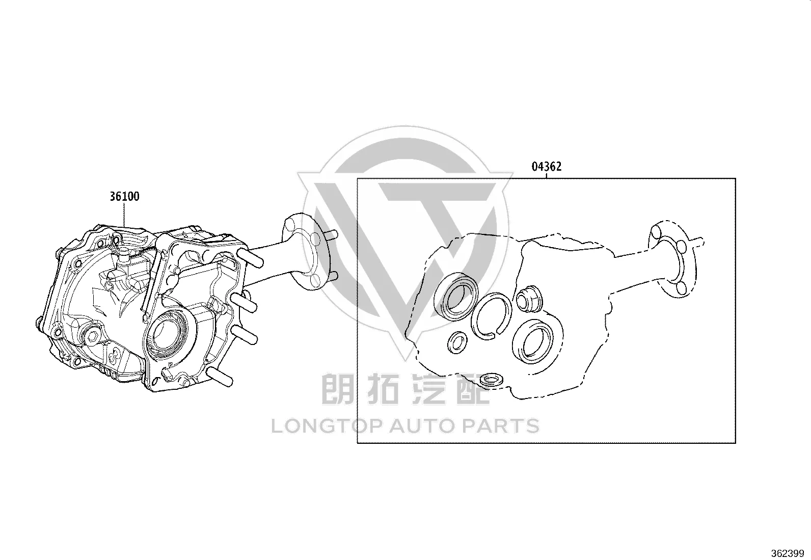 Transfer Case Repair Kit 04362-42020 for Toyota GR COROLLA