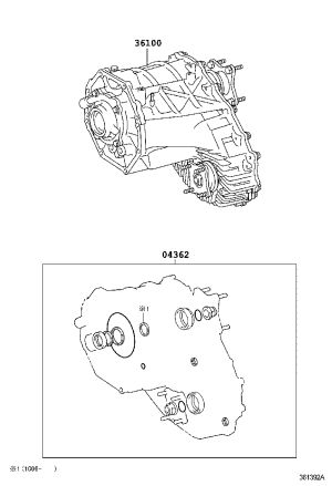 Transfer Case Assembly 36100-60B01 for Toyota Land Cruiser