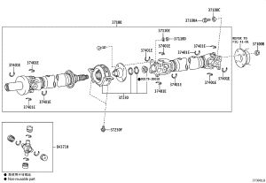 Rear Drive Shaft Universal Joint 04371-0K110 for Toyota Fortuner