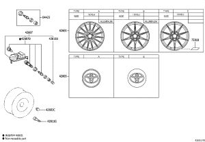 Wheel Cap 42603-42130 for Toyota Alphard
