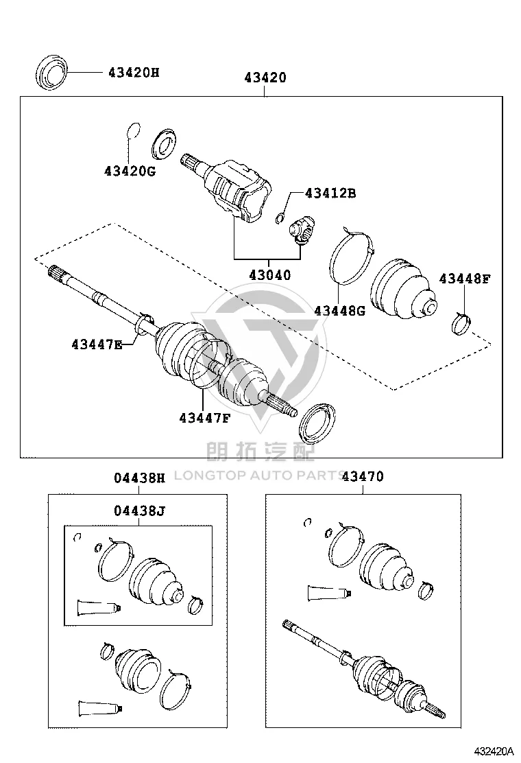 Front Axle Oil Seal 90311-47017 for Lexus LS460