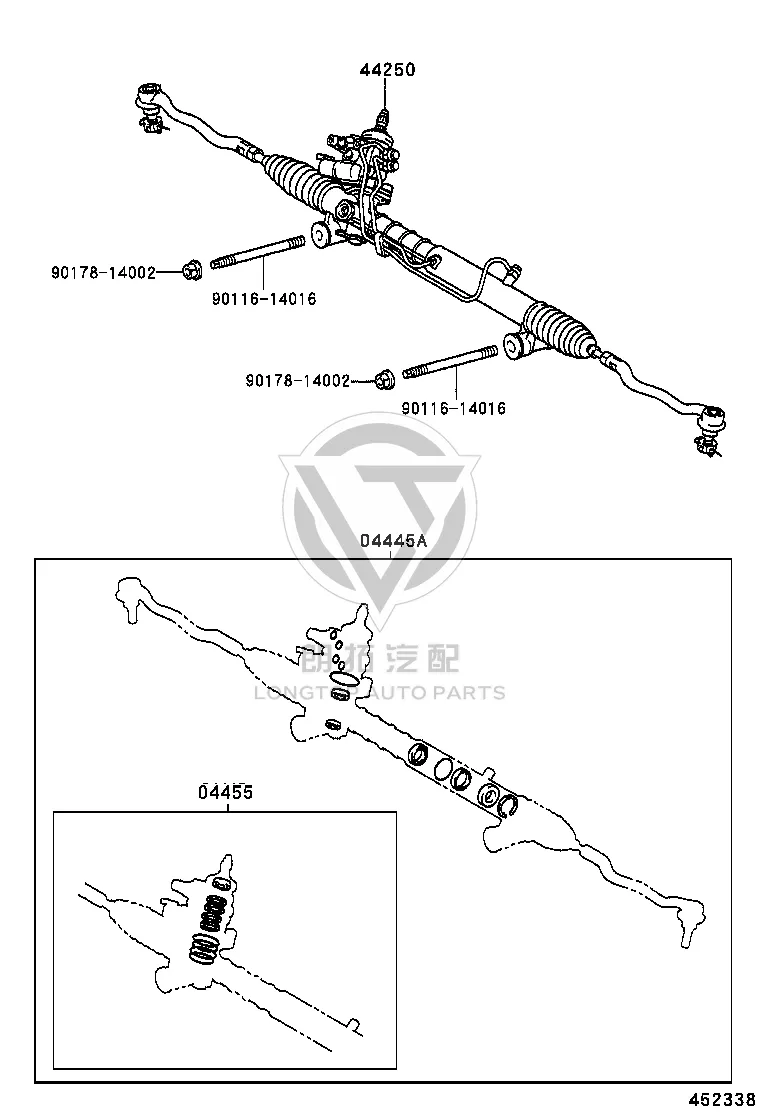 Power Steering Rack 44200-50190 for Toyota Celsior