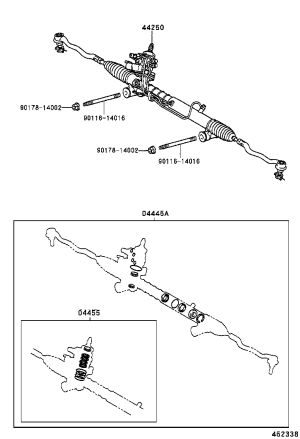 Steering Gear 44200-50200 for Lexus LS430