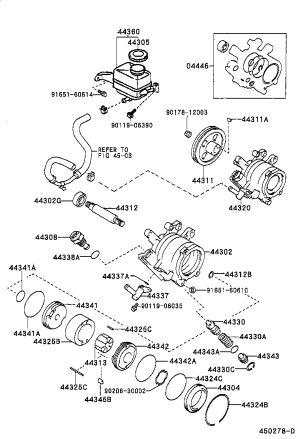 Power Steering Pump Repair Kit 04446-27011 for Toyota CORONA