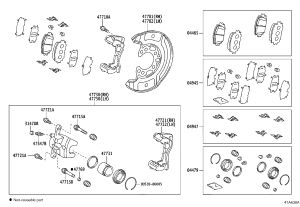 Front Brake Pads Set 04465-02220 for Toyota Comfort