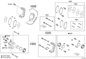 Front Right Brake Caliper 47730-02640 for Toyota COROLLA