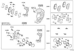 Front Disc Pad Repair Kit 04945-0R020 for Toyota E’Z