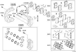 Front Brake Pads (Set) 04465-11011 for Lexus LC500