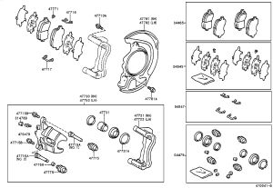 Front Brake Pad Set 04465-33210 for Toyota Camry