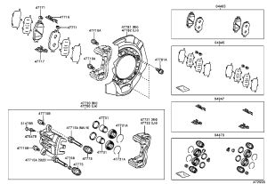 Front Right Brake Caliper Bracket 47721-33140 for Toyota Camry
