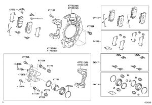 Front Brake Pad Set 04465-33450 for Toyota Camry