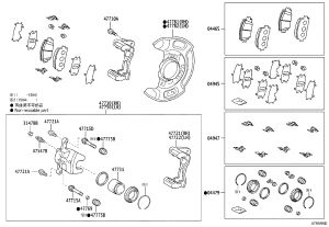 Front Brake Pads (Set) 04465-52260 for Toyota Vios