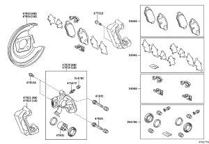 Rear Brake Pad Set 04466-02330 for Toyota Corolla