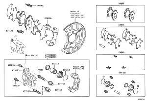Rear Brake Pads Set 04466-44010 for Toyota NOAH