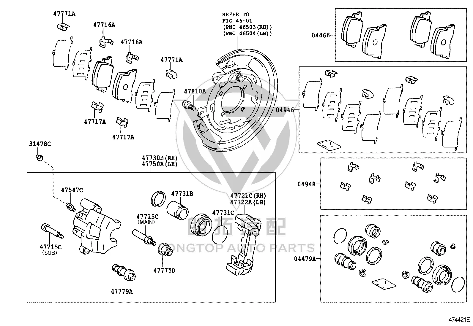 Rear Brake Caliper Bolt 90119-10379 for Toyota Celica