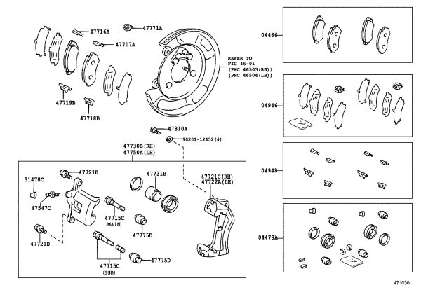 Rear Brake Cylinder Repair Kit 044796-0060 for Toyota Land Cruiser
