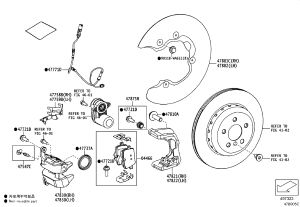 Rear Brake Pads (Set) 04466-WAA03 for Toyota Supra