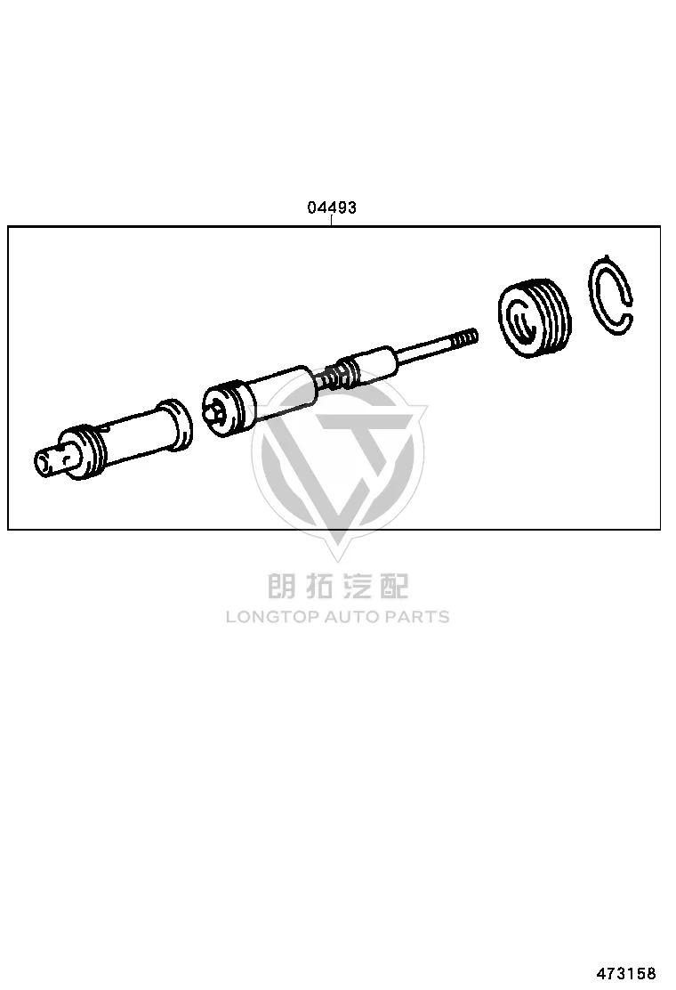 Brake Master Cylinder Repair Kit 04493-60350 for Toyota Land Cruiser Prado