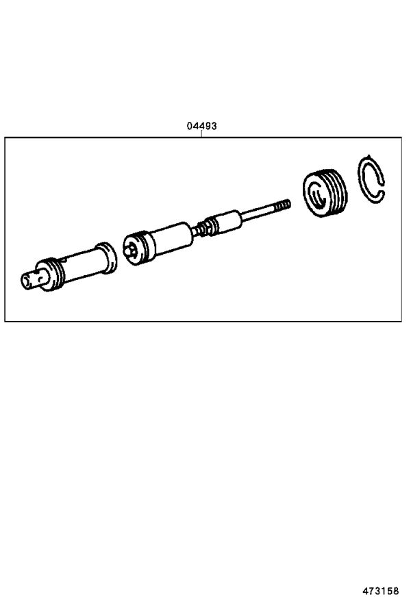Brake Master Cylinder Repair Kit 04493-60350 for Toyota Land Cruiser Prado