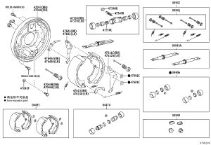 Rear Brake Pads (Set) 04495-35250 for Toyota HIACE