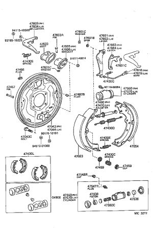 Rear Brake Shoe Return Spring 90506-23003 for Toyota MODEL-F
