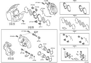 Front Disc Brake Pad Shim Kit 04945-30140 for Toyota ALTEZZA