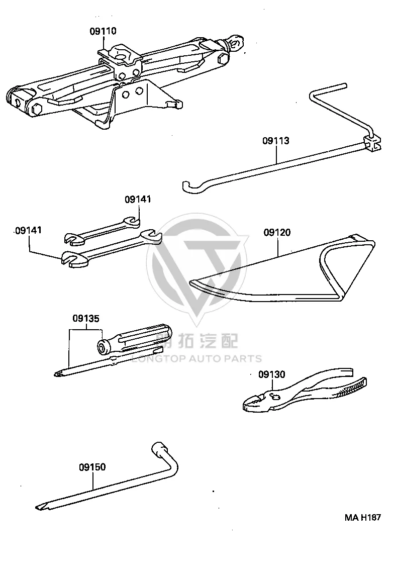 Jack Handle 09113-42010 for Toyota RAV4