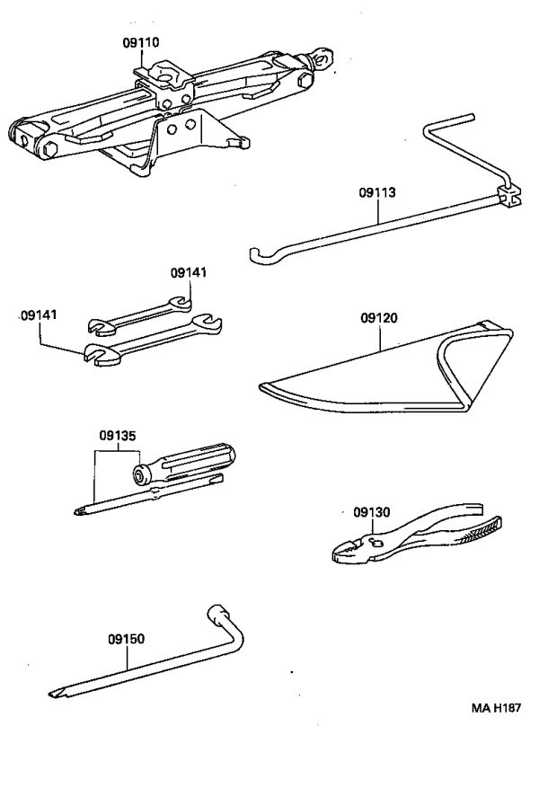 Jack Handle 09113-42010 for Toyota RAV4