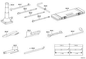 Jack Handle Extension Rod 09114-60080 for Toyota Land Cruiser