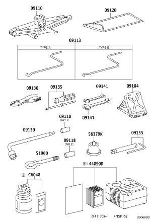 Double-ended wrench 99914-10810 for Toyota 4RUNNER