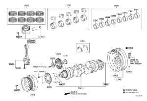 Crankshaft Bush 11071-5101005 for Toyota Land Cruiser