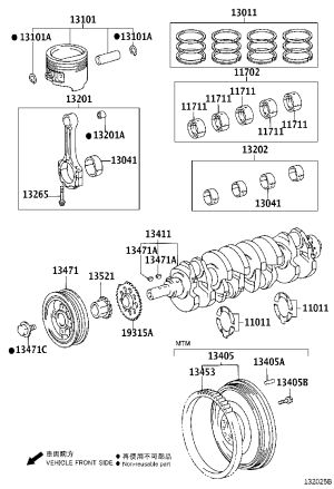 Connecting Rod 13201-79617 for Toyota Coaster