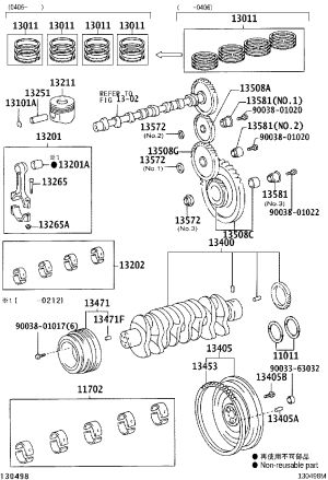 Crankshaft Thrust Washer 11012-56020 for Toyota DYNA