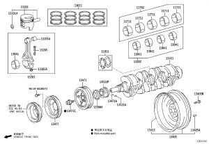 Crankshaft Main Bearing 11071-63021-02 for Toyota Crown