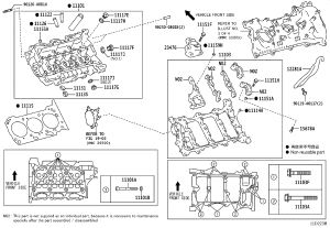 Engine Cylinder Head (Right) 11101-09691 for Toyota Avalon