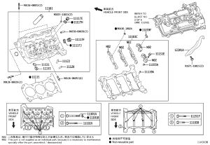 Engine Cylinder Head Gasket 11115-36061 for Toyota Harrier