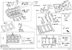 Engine Cylinder Head Gasket 11115-36031 for Toyota ALPHARD