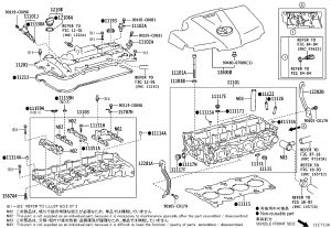 Cylinder Head Cover 11201-25033 for Toyota Alphard